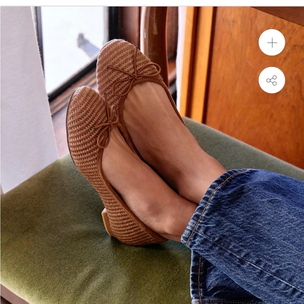 Matisse Tan Woven flats